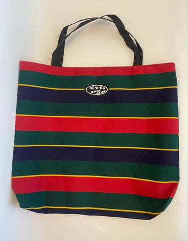 Carry Bag - Blue, Red, Green & Yellow Stripe